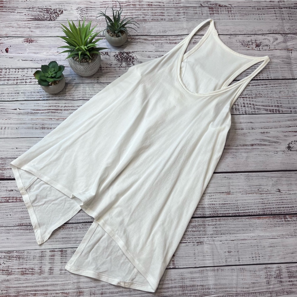 Lululemon White Tie Back Tank Top